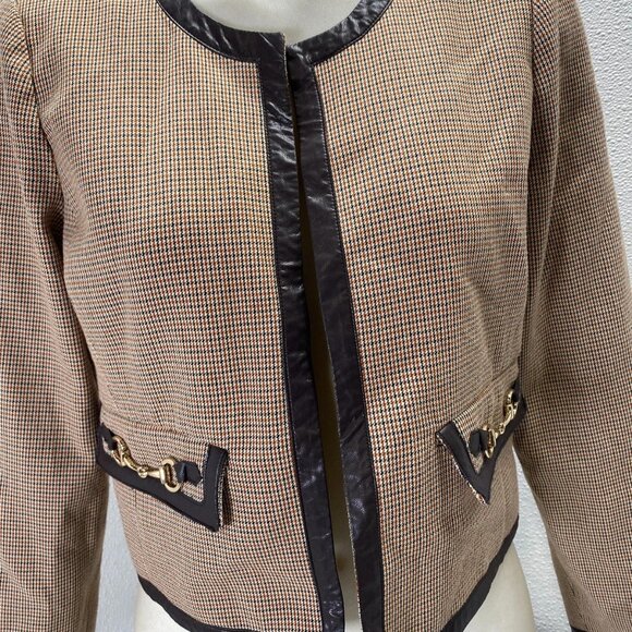 Derek Lam 10 Crosby × RTR Plaid Collarless Jacket – Size 2 (NWT) - Picture 12 of 13